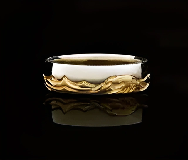 Gold custom engagement ring