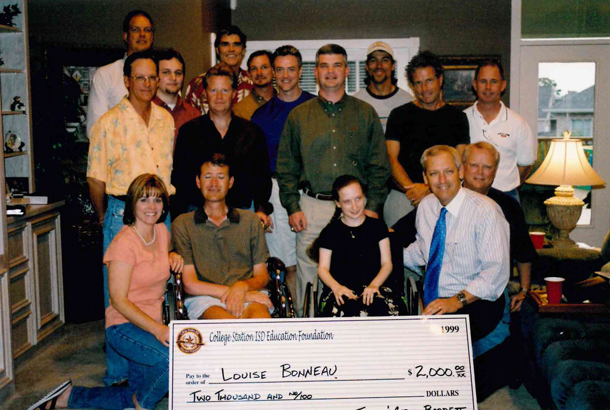 Renegades Bible Study group 1999 James Barrett with Bible study group