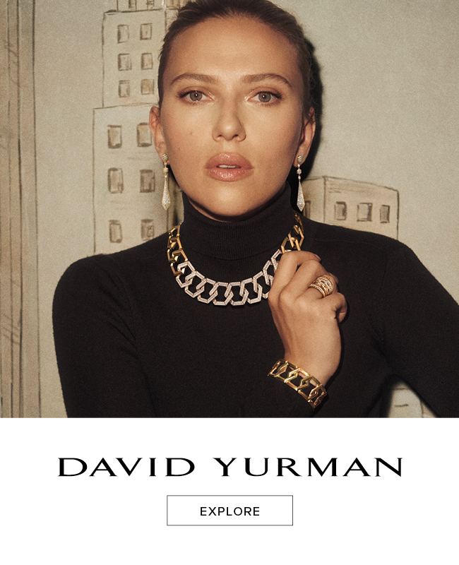 model wearing David Yurman jewelry