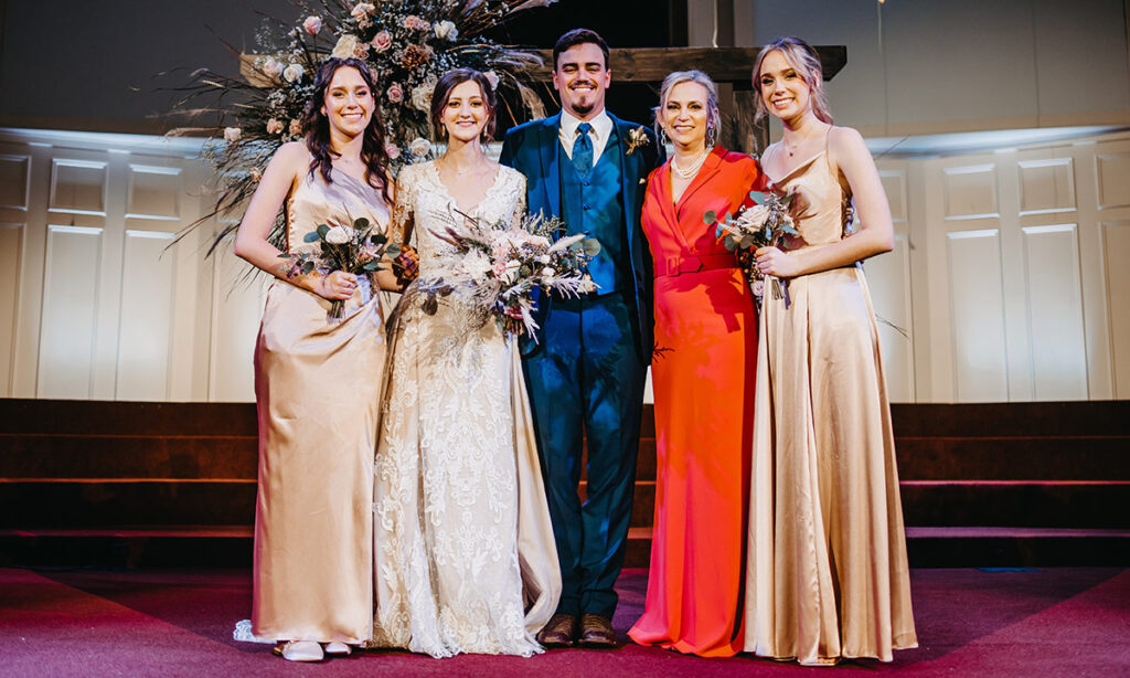 Nevil family wedding photo