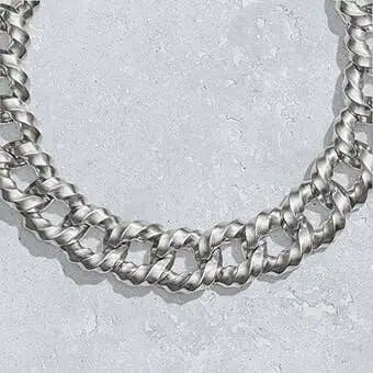 David Yurman chain necklace in silver
