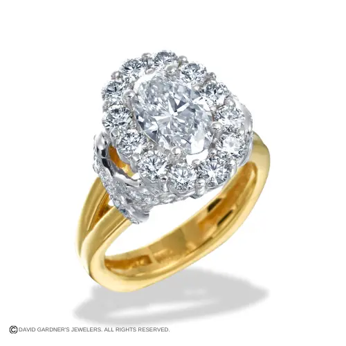 engagement ring, designed by David Gardner’s