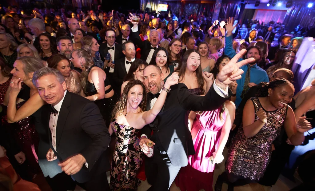 David Gardner's friend and family at Opa's Encore Gala in Brazos County